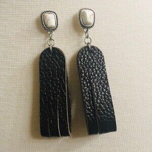 Genuine Leather Fashion Earrings